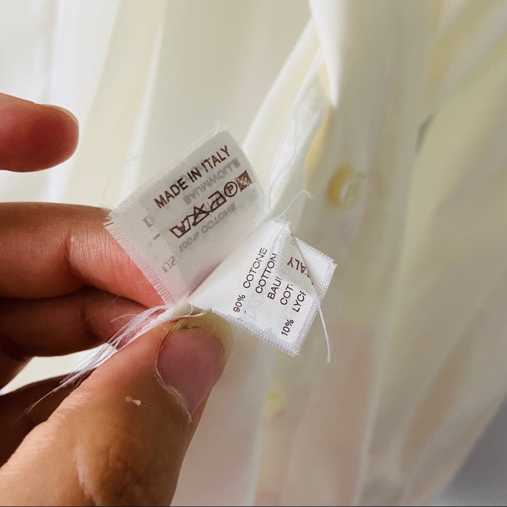 Brunello Cucinelli Cream Button Down Shirt - Picture 6 of 10